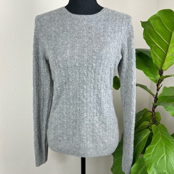 J. Crew Sweaters - J. Crew | 100% Cashmere Crew Neck Cable-Knit Sweater